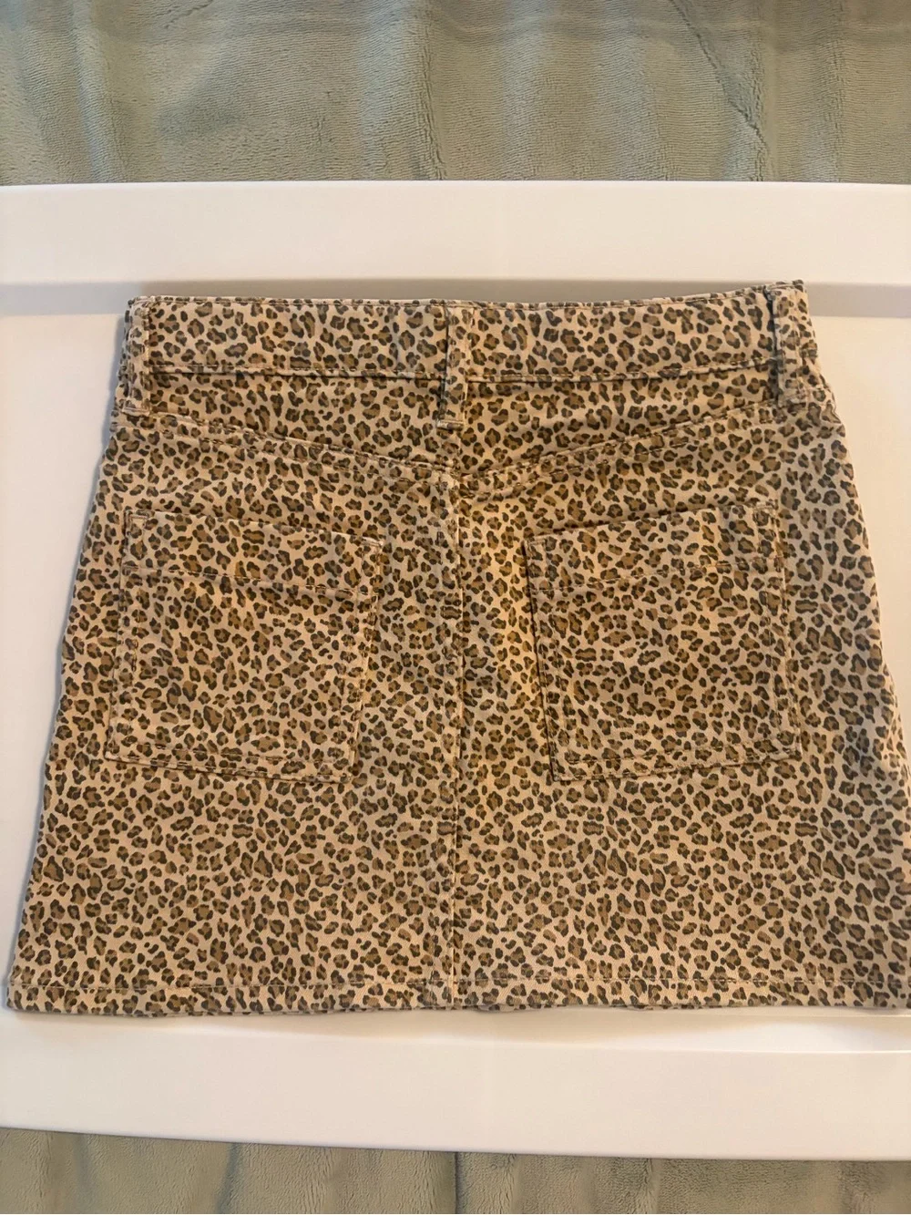 Crewcuts Leopard-Print Skirt in Tan and Black